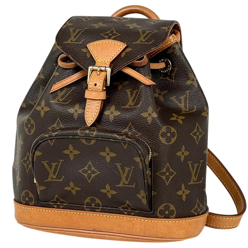 Louis Vuitton Montsouris Backpack Daypack Rucksack Monogram Brown